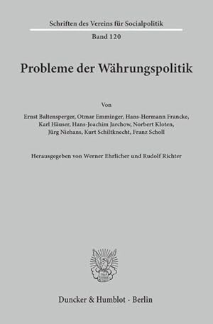 Seller image for Probleme der Whrungspolitik. for sale by NEPO UG