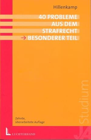 Seller image for 40 Probleme aus dem Strafrecht. Besonderer Teil for sale by NEPO UG