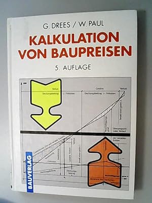 Immagine del venditore per Kalkulation von Baupreisen. venduto da Antiquariat Bookfarm