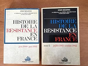 Bild des Verkufers fr Histoire de la rsistance en France. Tome I. La premire anne: juin 1940 - juin 1941 et Tome II. L'arme de l'ombre: juillet 1941 - octobre 1942 zum Verkauf von Les bouquins d'Alain