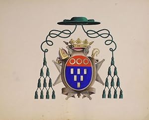 Armorial ecclésiastique représentant les armoiries des évêques de Lisieux (et Bayeux) (XII ème au...