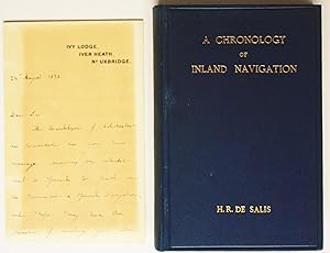 Seller image for A Chronology of Inland Navigation with a Letter by Henry de Salis for sale by Morning Mist Books and Maps