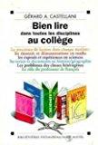 Image du vendeur pour Bien Lire Dans Toutes Les Disciplines Au Collge mis en vente par RECYCLIVRE