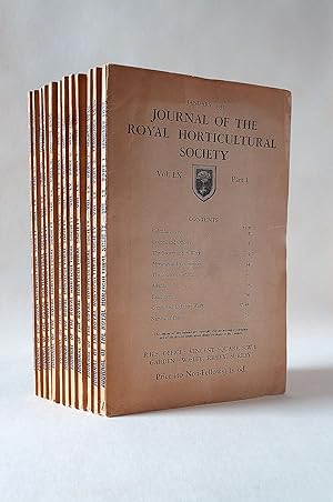 Journal of the Royal Horticultural Society Vol. LX Part One to Twelve January-December 1935