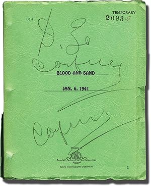 Bild des Verkufers fr Blood and Sand (Original screenplay for the 1941 film, producer Daryl Zanuck's annotated copy) zum Verkauf von Royal Books, Inc., ABAA