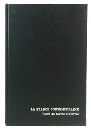 Bild des Verk�ufers f�r La France contemporaine: Choix de textes culturels zum Verkauf von PsychoBabel & Skoob Books