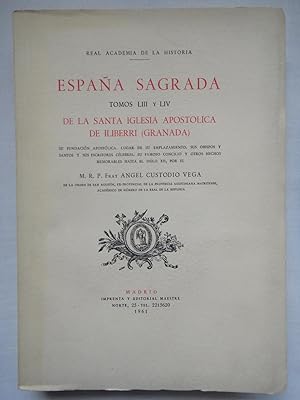 Imagen del vendedor de ESPAA SAGRADA, TOMOS LIII Y LIV. REAL ACADEMIA DE LA HISTORIA 1961. a la venta por Grupo Letras