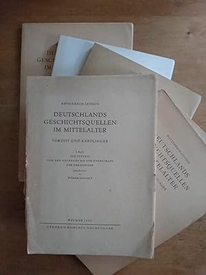 Bild des Verkufers fr Deutschlands Geschichtsquellen im Mittelalter - Vorzeit und Karolinger - 6 Hefte (I. - V. Heft + Beiheft) zum Verkauf von Antiquariat Birgit Gerl