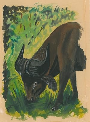 RINDER. - Büffel. Der Rotbüffel, auch Waldbüffel genannt, ist vor allem im Ssoo-Gebiet heimisch.