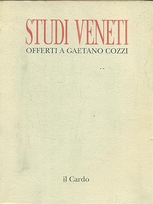 Bild des Verkufers fr Studi veneti. Offerti a Gaetano Cozzi zum Verkauf von Librodifaccia