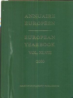 Image du vendeur pour Annuaire Europeen. European Yearbook Vol XLVIII / 2000 mis en vente par Librodifaccia