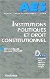 Bild des Verkufers fr Institutions Politiques Et Droit Constitutionnel zum Verkauf von RECYCLIVRE