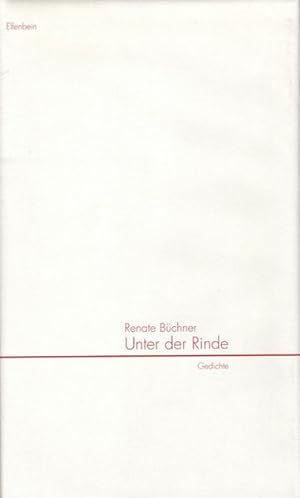 Bild des Verkufers fr Unter der Rinde: Gedichte zum Verkauf von Versandantiquariat Felix Mcke