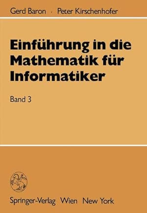 Einführung in die Mathematik für Informatiker: Band 3