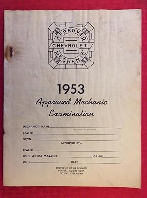 Seller image for 1953 Approved Mechanic Examination for sale by Boojum and Snark Books