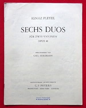 Bild des Verkufers fr Sechs Duos fr zwei Violinen Opus 48 (hier: Violine I) (Hg. Carl Herrmann) zum Verkauf von ANTIQUARIAT H. EPPLER