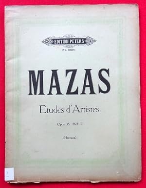 Bild des Verkufers fr Etudes d'artistes Opus 36 Heft III (Friedrich Hermann) (Pour Violon) zum Verkauf von ANTIQUARIAT H. EPPLER