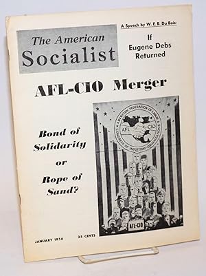 Image du vendeur pour The American Socialist. Volume 3 Number 1 January 1956 mis en vente par Bolerium Books Inc.