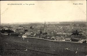 Ansichtskarte / Postkarte Ay Champagne Marne, Gesamtansicht der Stadt