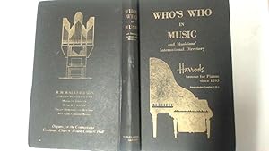 Imagen del vendedor de WHO'S WHO IN MUSIC. FIFTH EDITION. a la venta por Goldstone Rare Books