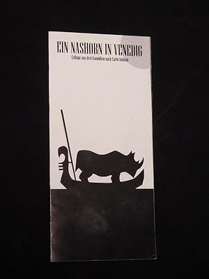 Bild des Verkufers fr Programmzettel Vorpommersche Landesbhne Anklam 2002/ 03. EIN NASHORN IN VENEDIG nach Goldoni. Regie/ Kostme: Swentja Krumscheidt, Bhnenbild: Martina Sparfeld, Musik: Mike Hartmann. Mit Juliane Beier, Gregor Wolf, Jan Grtig, Anna Doris Hopperdietz, Francis Sieler, Ute Ringel, Elisa Ottersberg, Stephanie Mrke zum Verkauf von Fast alles Theater! Antiquariat fr die darstellenden Knste