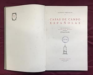 Imagen del vendedor de Casas de Campo Espaolas a la venta por Libreria Anticuaria Camino de Santiago
