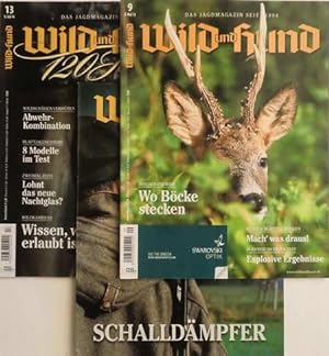 2 Jagdmagazine: Wild und Hund Heft Nr. 9 Mai 2013 Wo Böcke stecken / Heft Nr. 13 Juli 2014 Abwehr...