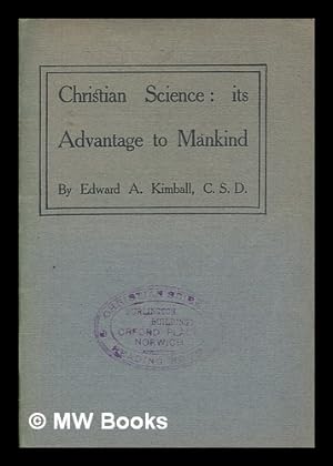 Seller image for Christian science: Its advantage to mankind for sale by MW Books