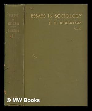 Seller image for Essays in sociology. Vol.2 for sale by MW Books