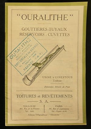 Image du vendeur pour GOUTTIERES - TUYAUX - RESERVOIRS - CUVETTES ( Catalogue ) . mis en vente par Librairie Franck LAUNAI