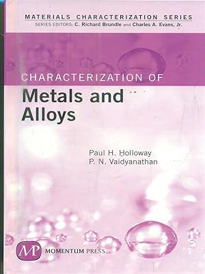 Bild des Verkufers fr Characterization of Metals and Alloys zum Verkauf von Librodifaccia