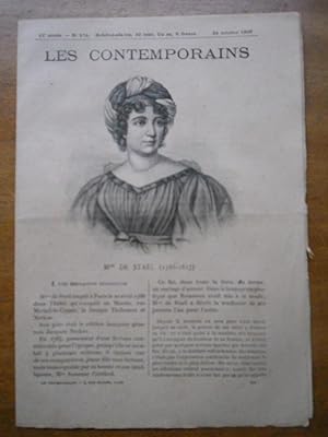 Image du vendeur pour Les contemporains - 12e annee n576 - 25 octobre 1903 - Mme de Stael mis en vente par Frederic Delbos
