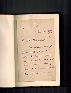 Life and Letters of Thomas Henry Huxley ( Two Volumes ) with Tipped ALS from Huxley to Kegan Paul