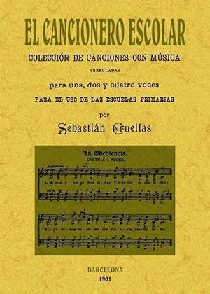 Image du vendeur pour El cancionero escolar: coleccin de canciones con msica mis en vente par Imosver