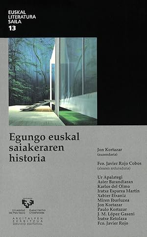 Immagine del venditore per Egungo euskal saiakeraren historia venduto da Imosver