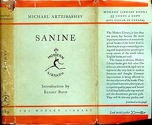 Seller image for SANINE or SANIN (ML# 189.1, TRUE FIRST MODERN LIBRARY EDITION, 1931). for sale by Shepardson Bookstall