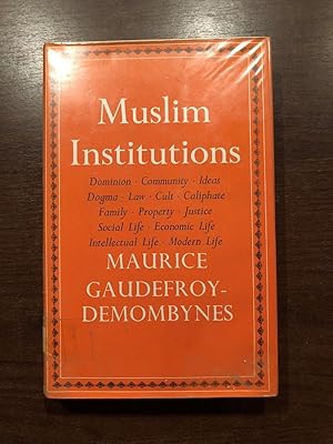 Image du vendeur pour MUSLIM INSTITUTIONS mis en vente par Happyfish Books