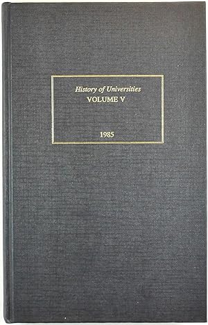 History of Universities, Vol. 5