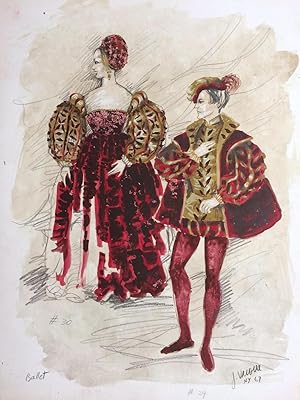 Ballet Costumes; Costume croquis