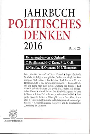 Bild des Verkufers fr Politisches Denken. Jahrbuch (JPD), Band 26. zum Verkauf von Fundus-Online GbR Borkert Schwarz Zerfa