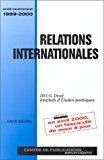 Image du vendeur pour Relations Internationales. : Edition 2000 mis en vente par RECYCLIVRE
