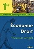 Imagen del vendedor de Economie-droit 1re Stg : Travaux Dirigs a la venta por RECYCLIVRE