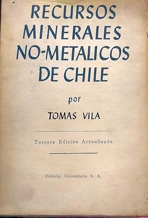 Recursos minerales no-metálicos de Chile. Tercera edición actualizada