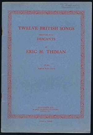 Twelve British Songs arranged with Descants