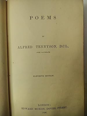 Seller image for Poems by Alfred Lord Tennyson - eleventh edition (1856) for sale by Early Republic Books
