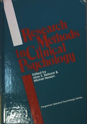 Bild des Verkufers fr Research Methods in Clinical Psychology. zum Verkauf von books4less (Versandantiquariat Petra Gros GmbH & Co. KG)