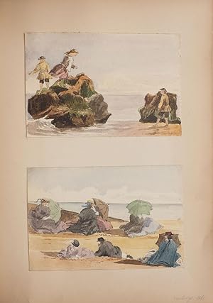 [Album of watercolours, sketches and lithographs.