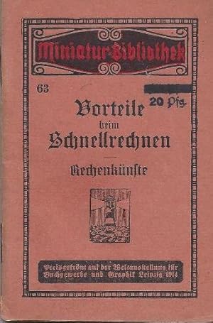 Vorteile beim Schnellrechnen - Rechenkünste