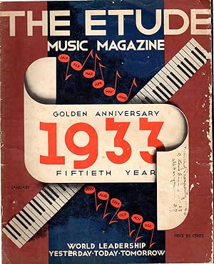 Bild des Verkufers fr The Etude Music Magazine: Volume LI, No. 1: January, 1933 zum Verkauf von Dorley House Books, Inc.