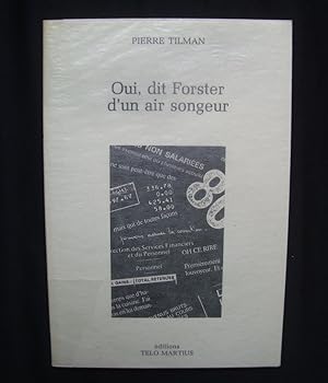 Image du vendeur pour Oui, dit Forster d'un air songeur - mis en vente par Le Livre  Venir